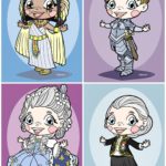 Lot de 4 minis Grandes Dames